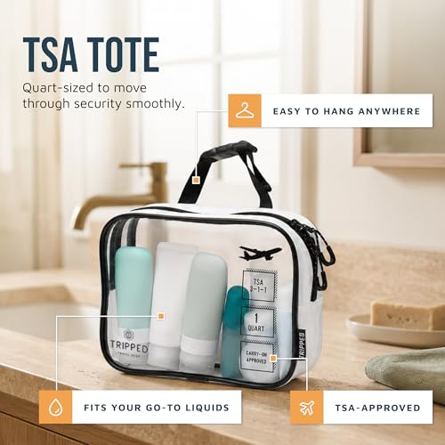 3 Piece Travel Toiletry Bag Set (White Ripstop)