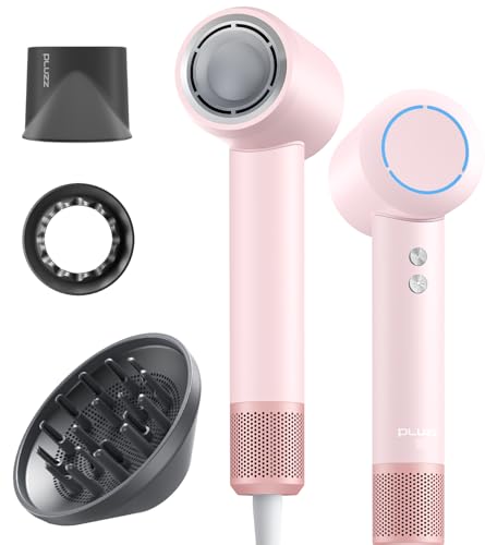 Hair Dryer with Diffuser for Curly Hair (Pink)
