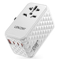 120W International Travel Adapter (120W-1A3C(4 Fast Charger Ports) / White)