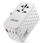 120W International Travel Adapter (120W-1A3C(4 Fast Charger Ports) / White)