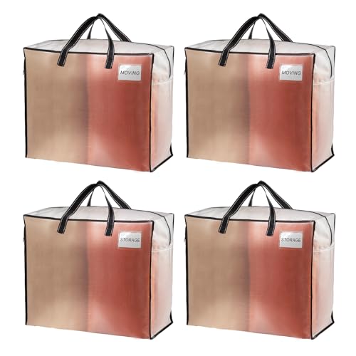 Heavy Duty Moving Bags (Clear / 22 Gallon-4 Pack)