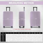 Travel Luggage Cover Protector Scratch (Lavender Purple / 22-23inch)