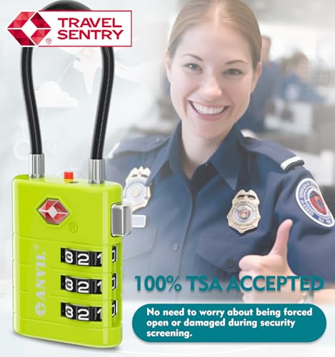 TSA Approved Luggage Locks (3 COLORS)