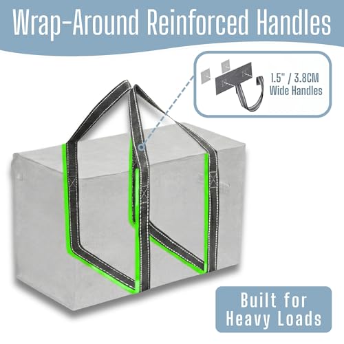 8 Pack Heavy Duty Moving Bags (8 Pack / Dark Gray)