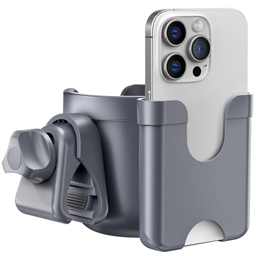 Walker Cup Holder with Phone Holder (Gray)