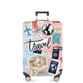 Travel Landmarks Luggage Cover (#133 / L(fits 28-30Inch suitcase))