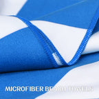Microfiber Beach Towel Sand (G-set (4)-green/Rose Red/Blue/Gray / Large(60x30"))