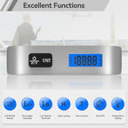 Luggage Scale Dr.meter Travel Essentials Luggage Weight Scale Backlight LCD (1 * Silver)