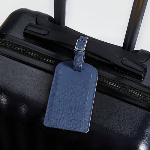 3 Pack Luggage Tags for Suitcases (Navy Blue)