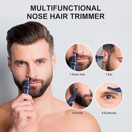 Nose Hair Trimmers for Men (Blue)