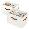 2 Pack Shoe Organizer for Closet (Beige-yellow)