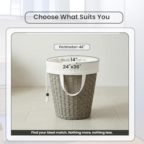 LFH Home Cotton Rich Large Laundry Bag with Handle (24”x36” (Pack of 4) / White)