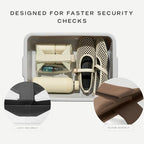 Parcel Clear Travel Kit with Zipperless Magnetic Closure (Ink / Small)