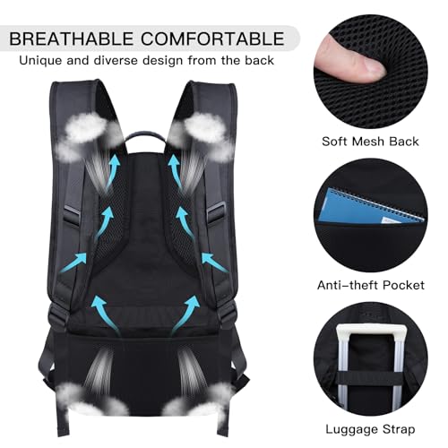 18.4 Inch Travel Laptop Backpack (Black / 18.4 inch)