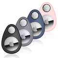 for Airtag Holder for Kids Hidden 4 Pack GPS Tracker Case (Blue Grey Black Pink)