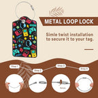2 Pack Game Luggage Tags for Suitcase (Funny-video-game)