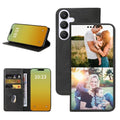 Custom Wallet Phone Case for Samsung Galaxy S25 fe (Galaxy S25 fe / Black-B)
