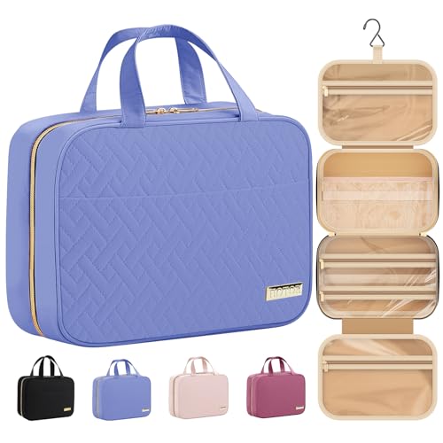 Hanging Travel Toiletry Bag Women Men Essentials Aegean (Aegean-Blue / Medium)