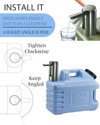 3.5 Gallon Water Jug with Rechargeable Touch Pump (Blue / 3.5 Gal)