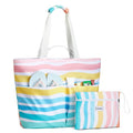 Beach Bags for Women (Rainbow Ripple / 28L)
