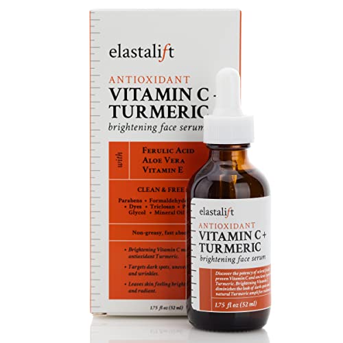 Concentrated Vitamin C + Turmeric Oil Anti Aging Facial Serum Skin Care Booster (1.75 Fl Oz (Pack of 1) / Vitamin C + Turmeric Serum)