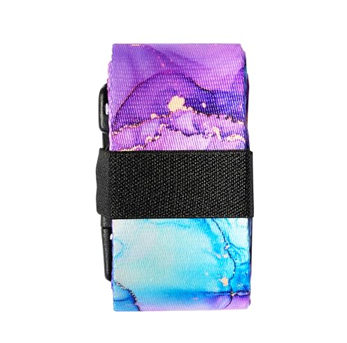 Luggage Straps for Suitcases TSA Approved (Blue Marble)