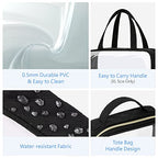 Clear Makeup Bag Travel (05 Black / Full Vacation (Mixed Sizes))