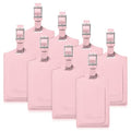 8 Pack Luggage Tags for Suitcases Airplane Travel Essentials (Light Pink)