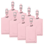8 Pack Luggage Tags for Suitcases Airplane Travel Essentials (Light Pink)