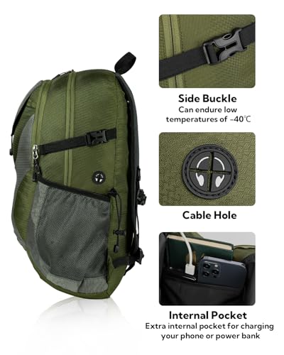 Lightweight Packable Hiking Backpack (Army Green)
