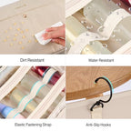 Hanging Travel Toiletry Bag with Jewelry Organizer (Apricot)
