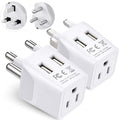 South Africa Travel Plug Set (Carbon White)