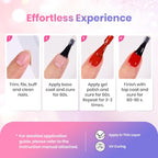 Beetles Pearl Gel Polish Set (A - Pink White Purple | Creamy Twist)
