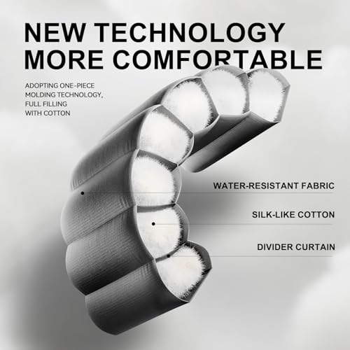 Cold Weather Sleeping Bags for Adults (Black-5.3lb)
