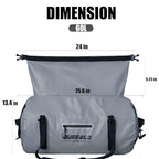 Drybag 60L Waterproof Dry Bag Heavy Duty Duffle Bag Travel Duffel Bag for Kayaking (Grey / 60L)