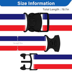 Luggage Straps for Suitcases (Red Flag)