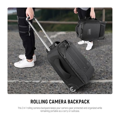 Convertible Rolling Camera Backpack for SLR (Nw3300-g)