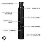 Titanium Whistle for Emergency (Black)