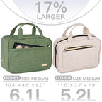 Travel Toiletry Bag for women (Medium / Bronze Green)