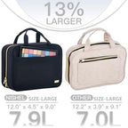 Travel Toiletry Bag for women (Large / Black)