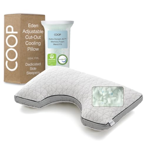 Eden Cut Out Bed Pillow for Side Sleepers (Queen / Cut-out)