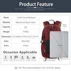 20L Hiking Backpack With Rain (Red 2.0 / 20L)