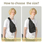 Sling Bag for Men (Black / Small)