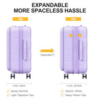 20 Inch Expandable Carry On Luggage Airline Approved (20 inch / Purple)