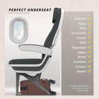 Underseat Carry On Luggage with Wheels (Chestnut Brown / Basic Underseat)