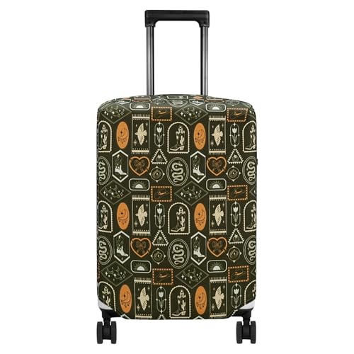 Travel Luggage Cover Suitcase Protector Fits 18 (Wilderness Mark / S)