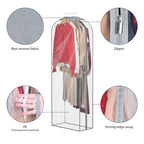 Fur Coat Storage Bags Dress Bags for Gowns Long 60 in (60"-4pcs-10" Gussted)