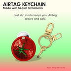 Keychain Case Compatible with Apple AirTag (Tomato)