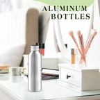8 Pcs 150ml 5oz Aluminum Bottle Refillable Liquid Container Aluminum Vial Bottles with Screw Cap for Cosmetic Toiletries (5 fl oz)