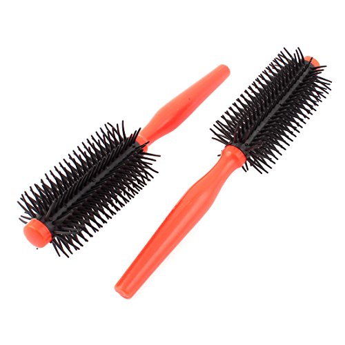 Plastic Handle Hair Brush Salon Styling Bristles Comb Makeup Tool 2Pcs
